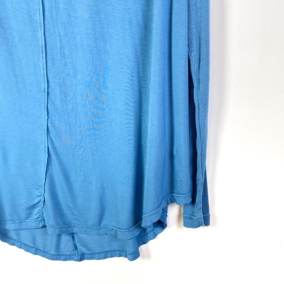 ✅Free People Moonshine Blue Mountain Relaxed Top M - Picture 8 of 12